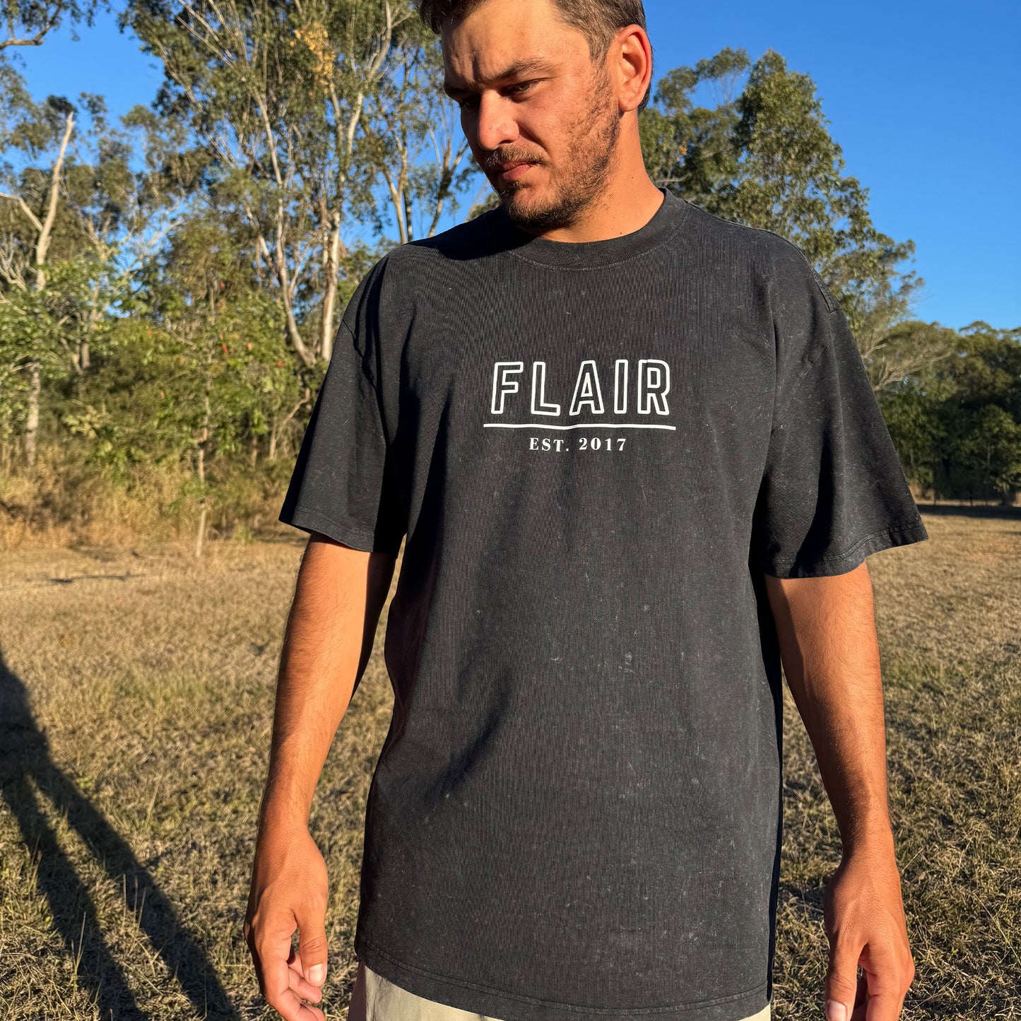 "OG FLAIR" STONEWASH HEAVY TEE