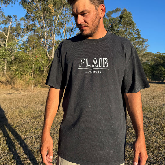 "OG FLAIR" STONEWASH HEAVY TEE