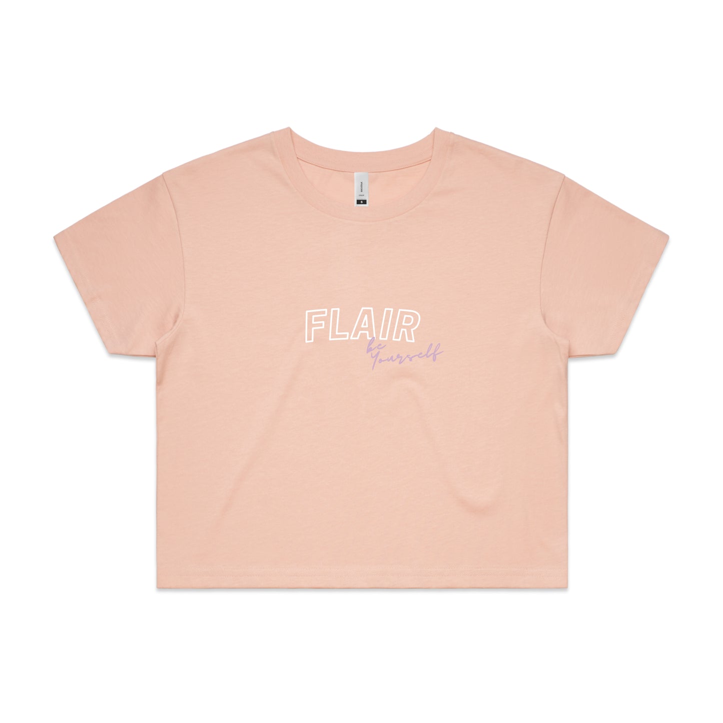 "BE YOURSELF" CROP TEE