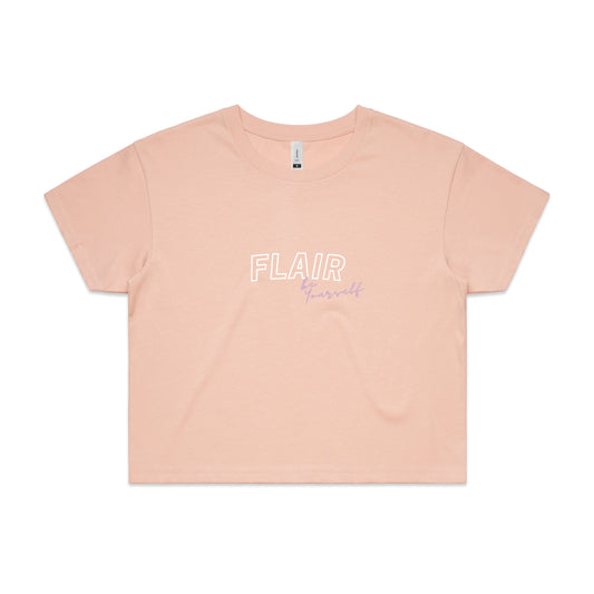 "BE YOURSELF" CROP TEE